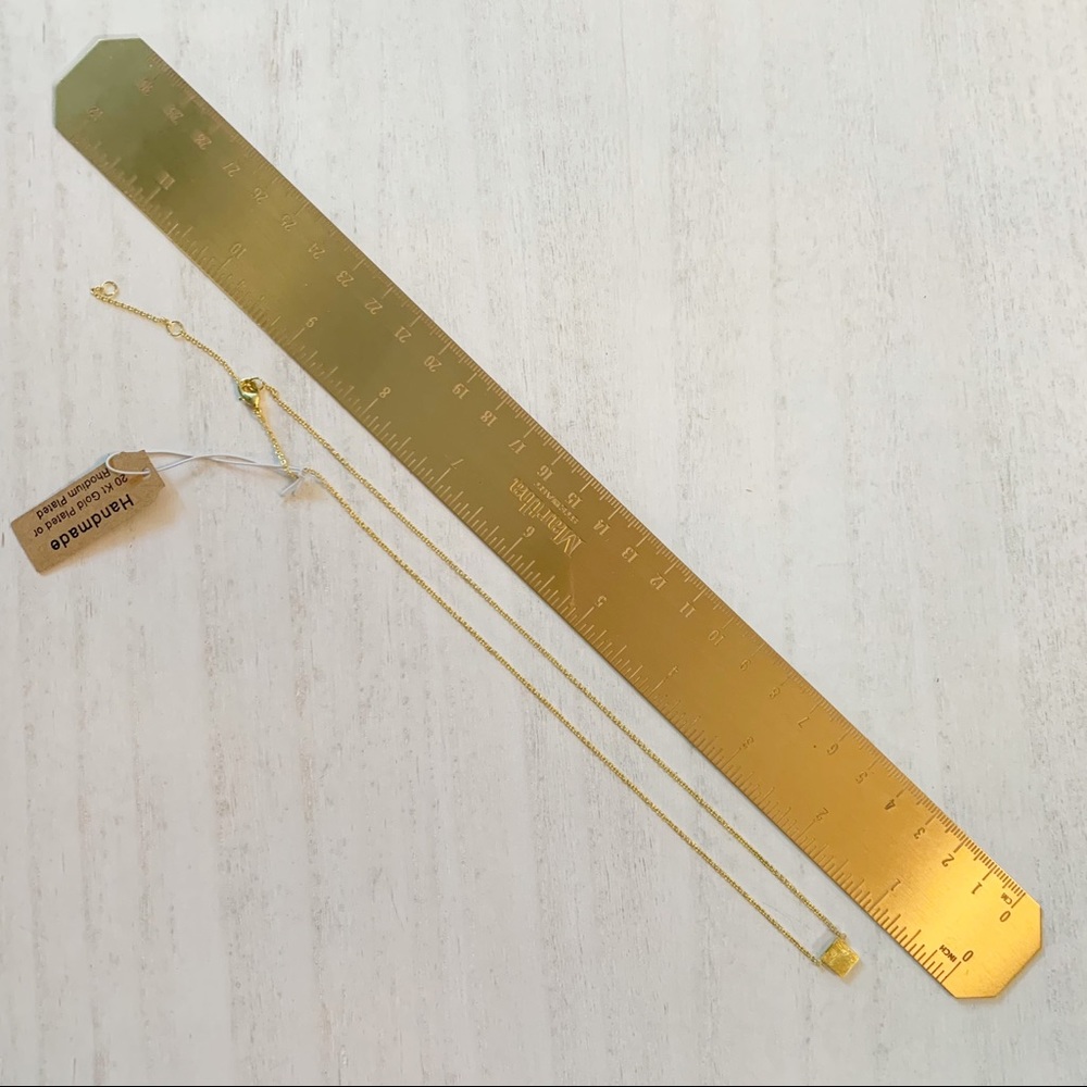 Delicate gold plated necklace - Picture 2 of 2